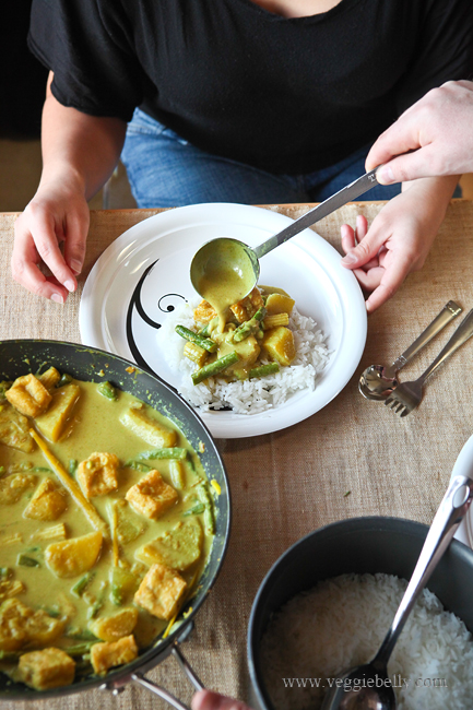 vietnamese potato green bean curry