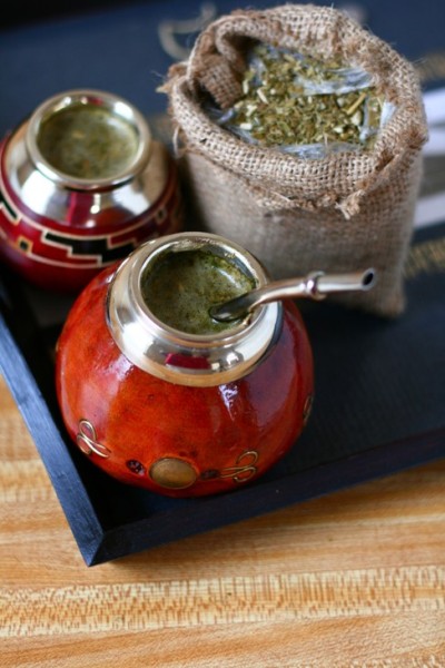 yerba mate and gourd