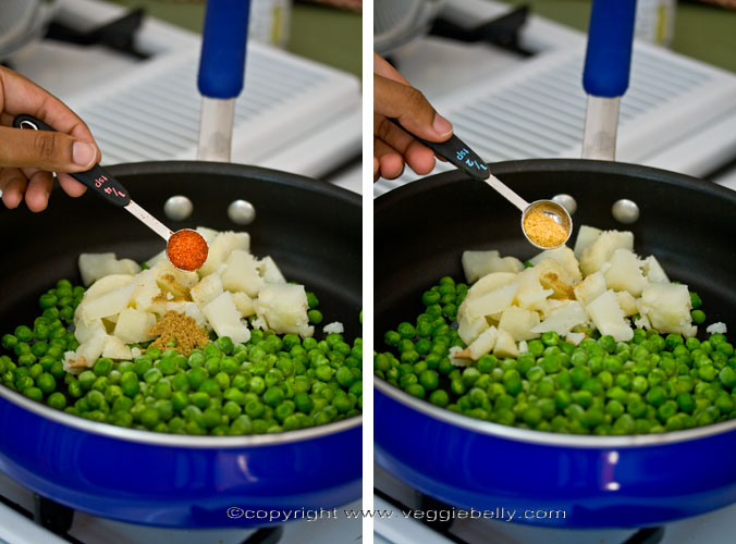 add-cumin-and-chilli-to-peas-and-potato