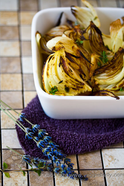 lavender roasted onions2