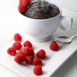 chocolate cake in a cup