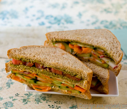 veg sandwiches