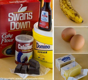 flour-sugar-vanilla-baking-poweder-chocolate-eggs-banana-butter-for-cupcakes