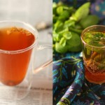 lashmiri kkawa and moroccan mint tea