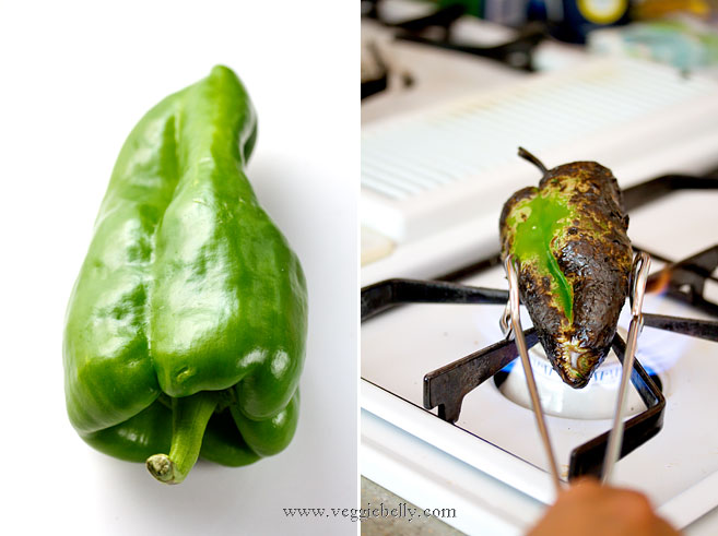 roasting-poblanos
