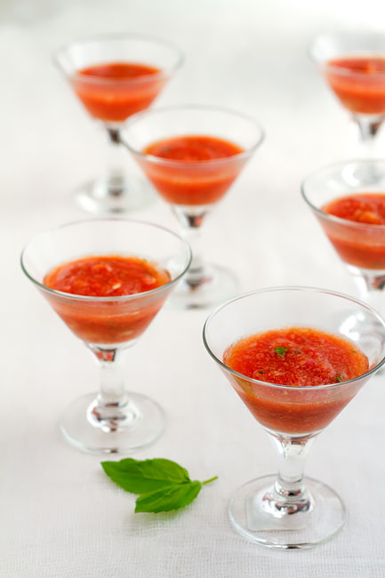 tomato-roasted-red-pepper-olive-gazpacho-with-creme-fraiche
