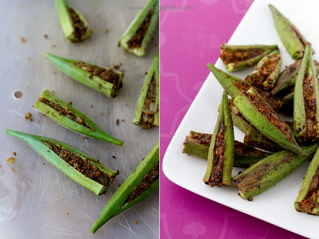 masala-stuffed-orka-before-after-cooking